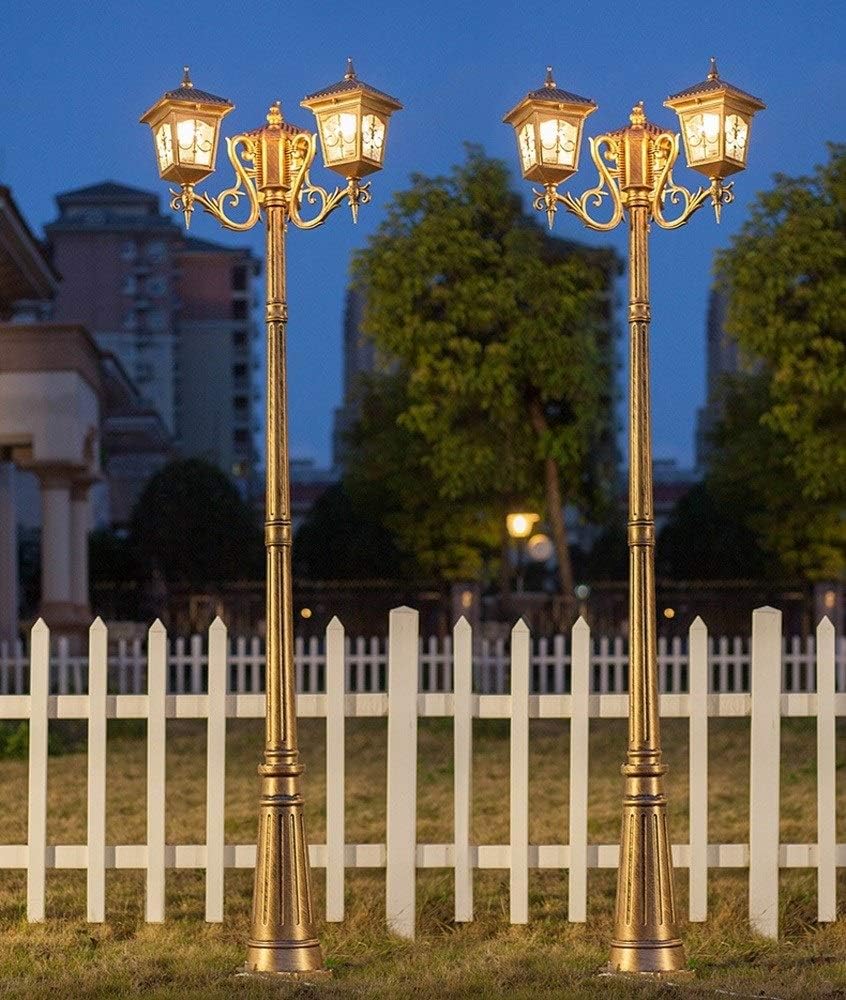 屋外ランプポストライト ランプポストライト 屋外、3灯 ヨーロピアン